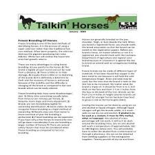It is the process of using a super cold iron rather than the traditional hot iron method. Freeze Branding Of Horses