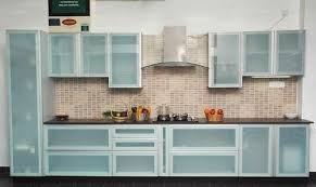 aluminium and glass modular kitchen at