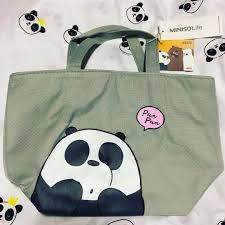 Lunch Tote I Got From Miniso Us We Bare Bears Bare Bears We Bear