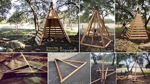 Particularly suitable as a neonatal photography photo prop. Diy Cedar Play Teepee Playhouse Outdoor Play Teepee Wooden Teepee