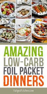 Just throw raw chicken breasts, bbq sauce, pineapple slices, and veggies in some aluminum foil and grill for about 15 minutes. Here S A Tasty Collection Of Amazing Low Carb Foil Packet Dinners To Cook On The Grill In The Oven Or Ov Foil Dinners Foil Packet Dinners Easy Summer Dinners