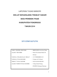 5oto kegiatan 2$ t6t7l 8l7 t32t899 1$$ pedoman wawancara pemantauan pelaksanaan tugas mandiri diklat berjenjang tingkat dasar +ari. Laporan Tugas Mandiri