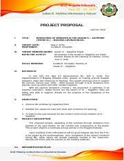 They may not be exactly what you'd think. Be Project Proposal Grade 4 2019 Brigada Eskuwela May 20 U2013 25 2019 Julian B Meliton Elementary School Project Proposal I Title Repainting Of Course Hero