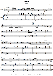 Original lyrics of volver song by carlos gardel. Carlos Gardel Volver Tango Sheet Music For Violin Sheet Music Violin Music