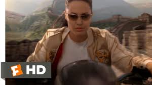 Tomb raider (2001), angelina jolie had to wear bra padding, in order for her bust size to measure up to the videogame character. Lara Croft Tomb Raider 2 2 9 Movie Clip Riding The Great Wall 2003 Hd Youtube