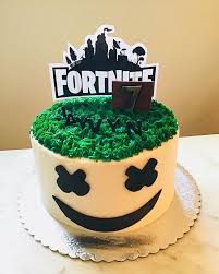 This is a similar cake to the one i did a couple of weeks ago. Fortnite Marshmello Cake Ideas
