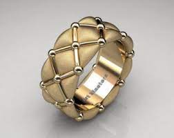 Moderno Italiano 14k Amarillo Oro Infinito Acolchado Diseno Boda Banda R532f 14kygs Joyas Finas Anillos De Joyeria Disenos De Anillos De Oro