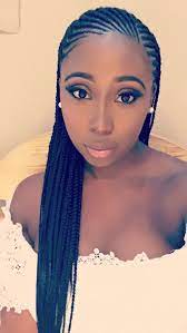 Using pins, braids and twist can enhance the look greatly and make it more suited to your outfit. Amazing African Braided Hairstyles African Hair Braiding Styles African Braids Hairstyles Natural Hair Styles