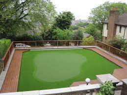 Looking For Synthetic Grass For A Small Area In The Backyard Not Sure If I Want To Make It A Putting Green Or Just A S Roof Garden Design Backyard Roof Garden