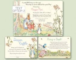 I am throwing my sister a baby shower in january 2013 and her theme is peter rabbit. Peter Rabbit Baby Shower Invitation Peter Rabbit Invitation Etsy