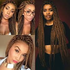 Blonde Black And Brown Box Braids Brown Blonde Box Braids Https Youtu Be Wrsuq3loopu Trancas De Cabelo Afro Trancas Loiras Penteados Com Tranca Afro