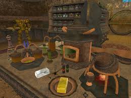 Elder Scrolls Morrowind Dwemer Alchemy Set Elder Scrolls Morrowind Painting Elder Scrolls