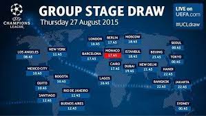 The draw will commence at 5pm bst. When Is The Champions League Group Stage Draw Uefa Champions League Uefa Com