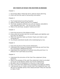 Accounting exam 1 study guide. Key Points Of Study For Exam 1 In Mse608c