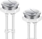 Enhon 48mm Toilet Tank Buttons, 2 Pack Flush Valve Dual Push Button  Replacement Adjustable, Compatible with Glacier Bay Aquasource TOTO,  American ...