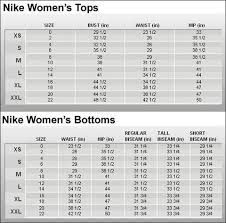 Nike Dri Fit Shirt Size Chart Www Bedowntowndaytona Com