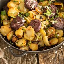 Bratkartoffeln Mit Blutwurst Rezept Bratkartoffeln Knusprige Bratkartoffeln Blutwurst