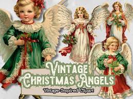 Christmas Angel Clipart, Christmas Angel PNG, Vintage Angel Digital  Download, Retro Christmas PNG Clipart, Vintage Christmas Ephemera - Etsy