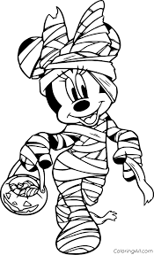 They have been featured in many films and television shows. Minnie Mouse As A Mummy Coloring Page Coloringall
