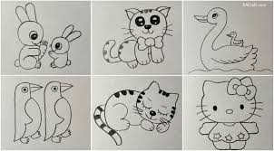 Sadly, once you get stuck, it can be hard to get started again,. Easy Animal Drawings For Kids To Enlighten Your Budding Artist Kids Art Craft