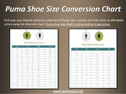 Puma Shoe Size Chart