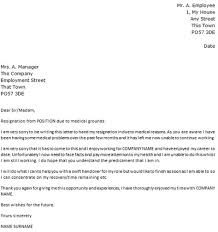 If You Need To Resign From Your Current Position On Medical Grounds Then I Am Sure You Wil Cover Letter For Resume Resignation Letter Resignation Letter Sample