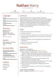 No matter if you are a fresher or experienced professional in writing resumes, using sample templates would always be beneficial in saving a whole lot of time . Civil Engineer Resume Example Cv Sample 2020 Resumekraft