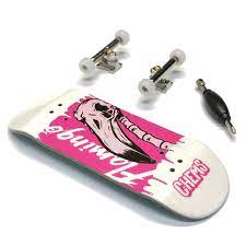 flamingo pink complete chems fb finger skateboard skateboard pink flamingos
