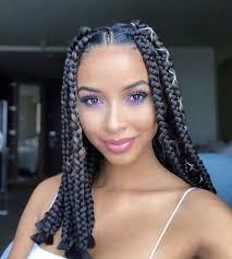 Toss the braiding hair toward the front of the head. Pin On Box Braids Hairstyles For African American Women