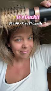 Top Rotating Blow Dryer Brush for Easy Hairstyling