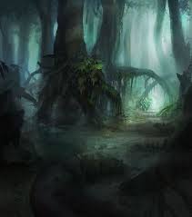 Deep Woods By Ewkn On Deviantart Fantasy Tree Deep Woods Fantasy Landscape