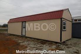 The deluxe lofted cabin comes in standard widths of: 14x40 Lofted Barn Cabin Garages Barns Portable Storage Buildings Sheds And Carports