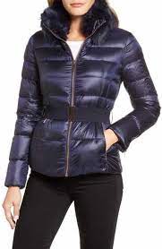 Ted Baker London Puffer Jacket With Faux Fur Collar Faux Fur Collar Puffer Jackets Ted Baker London