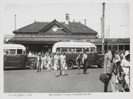 Sandringham Railway Station Rose Stereograph Co Photo Melbourne Street Melbourne Suburbs Melbourne
