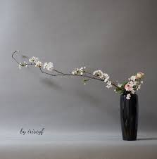 Sakura Vase Ikebana Ikebana Arrangements Ikebana Flower Arrangement Ikebana