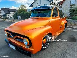 Image result for Orange 1954 Truck
