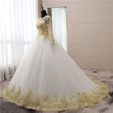 Buy 80s wedding dress and get the best deals at the lowest prices on ebay! Vintage Gold Lace Appliques Embroidery Full Sleeve Fashion Muslim Wedd