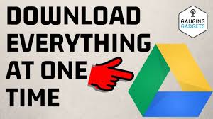 How To Download All Files On Google Drive Google Drive Tutorial Youtube