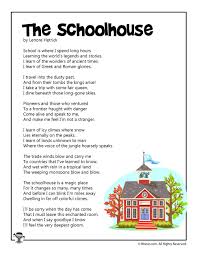 Pin By Kgomotso Mmitloe On The Schoolhouse English Poems For Kids Kids Poems Poems About School