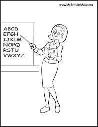 Maybe you would like to learn more about one of these? Best Free Teacher Coloring Pages Coloring Home