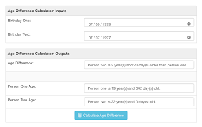 Age Difference Calculator How Much Older Is Someone Than