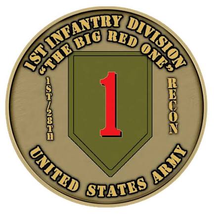 United States Army the Big Red One Medallion