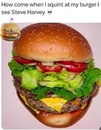 Steve Harvery As A Burger