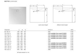 Extremely easy to install and use protected with 30 years guarantee against all manufacturing defect gives a period look to your bathroom comes complet Bettefloor Side Rectangular Shower Tray By Bette Design Tesseraux Partner