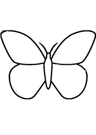 coloring pages easy butterfly coloring pages