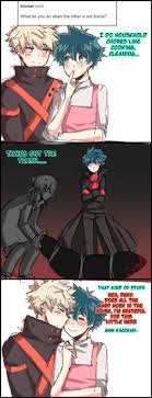 But imma choose shoto and deku cause bakugou and kirishima are otp! Kim S Art Dump Villain Deku Waifu Is Asked What He Does When