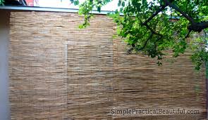 The easy way to build better backyard privacy. Diy Outdoor Bamboo Shades Simple Practical Beautiful