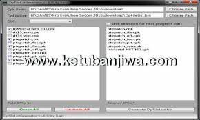 Backup, run as admin and use. Pes 2016 Dpfilelist Generator 1 6 Dlc 1 0 By Baris