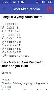 Kurang dari 1 menit, itulah ungkapan yang tepat untuk waktu mengerjakan akar pangkat tiga dengan cara gila (crazy solution). Kalkulator Akar Kuadrat Akar Pangkat Tiga For Android Apk Download