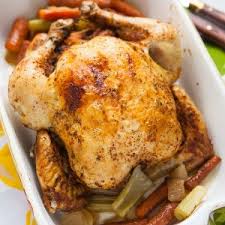 Lemon Pepper Roast Chicken In A Slow Cooker Stuffed Whole Chicken Crockpot Recipes Easy Slow Cooker Recipes